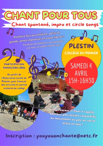 Chant pour tous (avril)